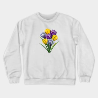 Crocuses  - Spring flowers Crewneck Sweatshirt